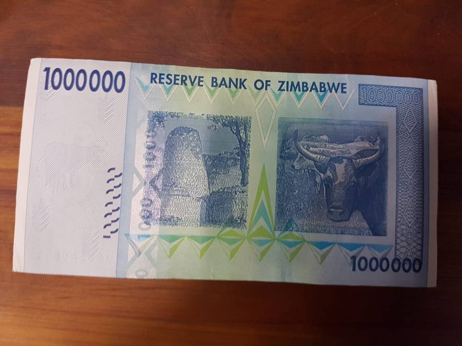 ZIMBABWE ONE MILLION DOLLARS HARARE 2008