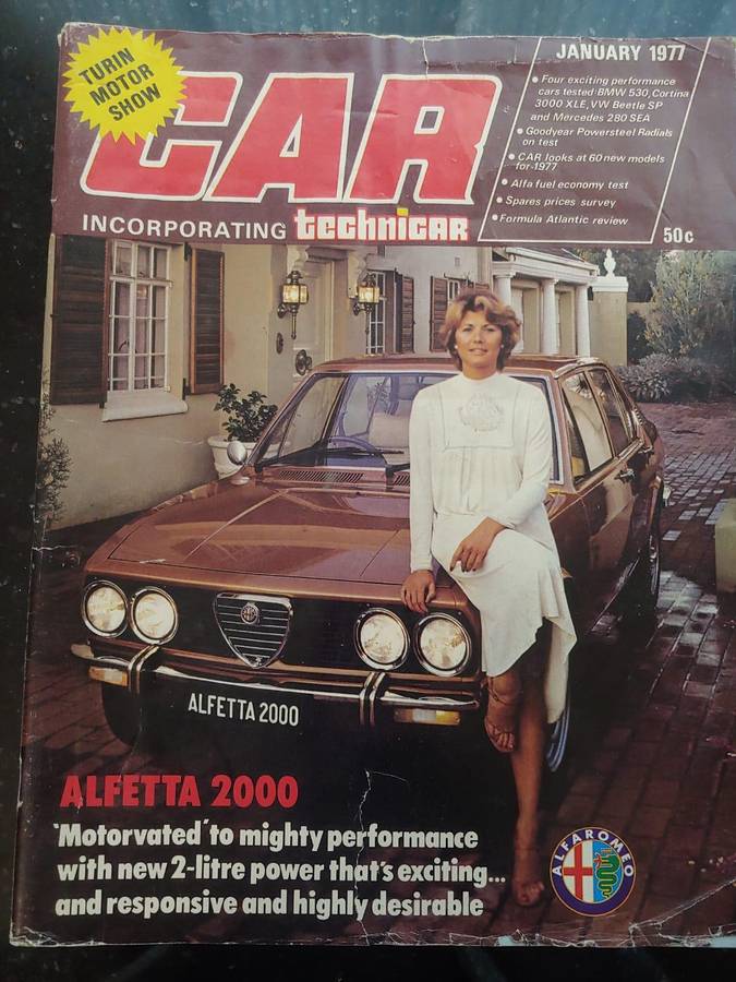 CAR MAGAZINE: ALFA ALFETTA 2000 - JANUARY 1977