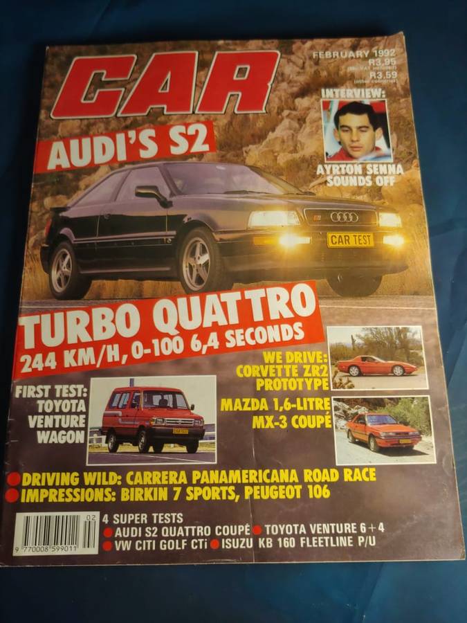 CAR MAGAZINE AUDI'S S2 TURBO QUATTRO FEBRUARY 1992