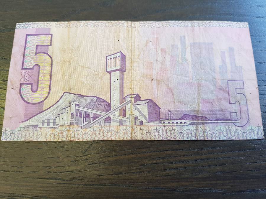 RSA Five Rand notes GPC De Kock