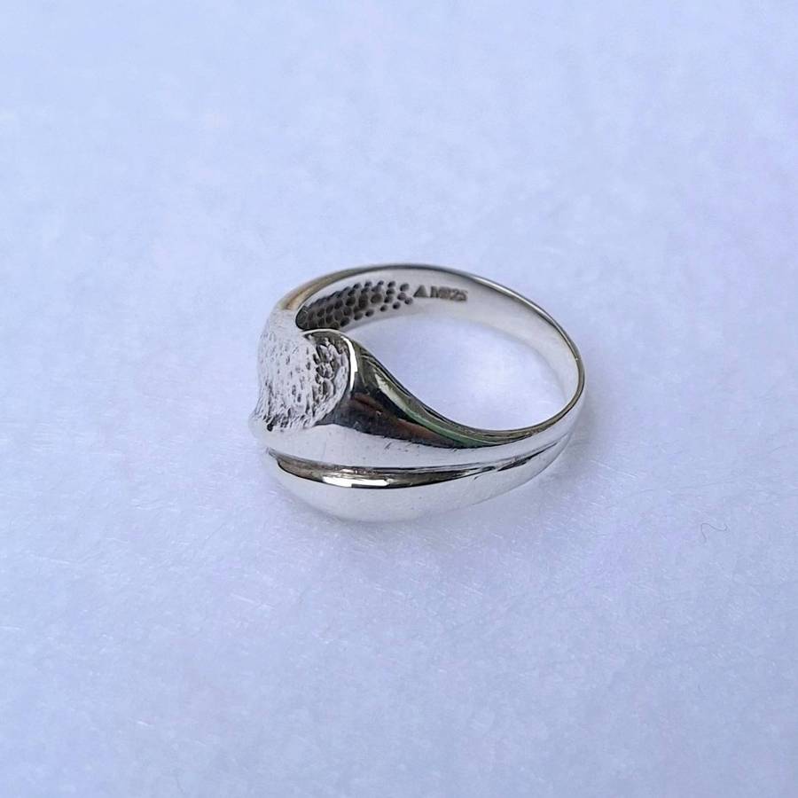 Sterling silver free form ring