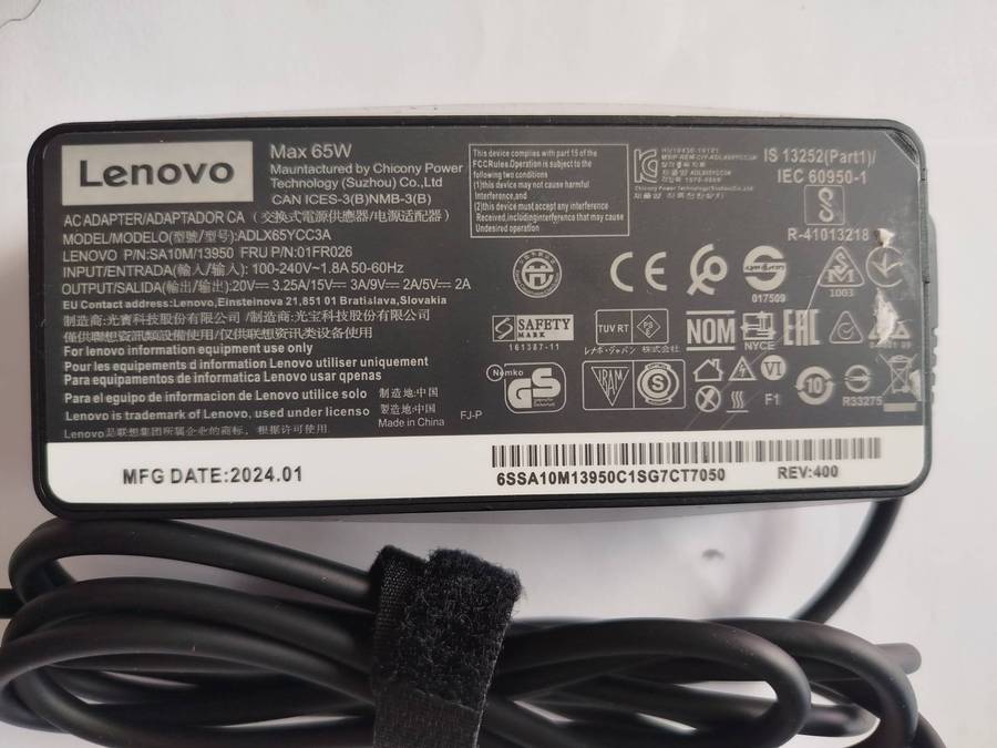 Lenovo Type C 65w replacement charger