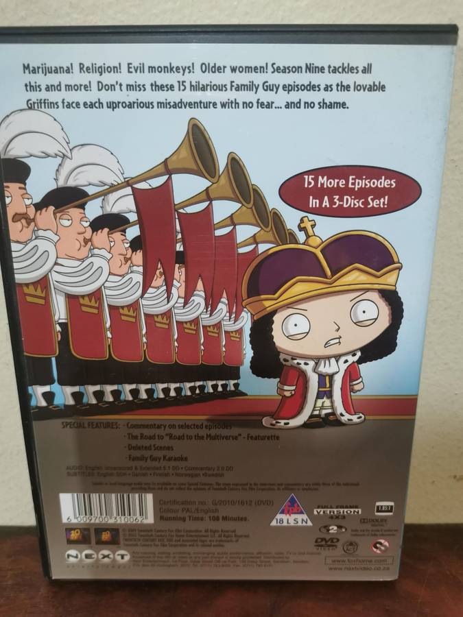 Family Guy - Complete Season 9 on DVD