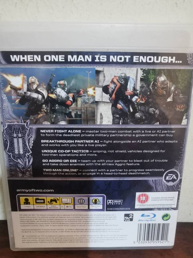 Army of Two on PlayStation 3 with Booklet