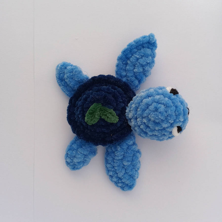 Crochet berry turtle duo plushies