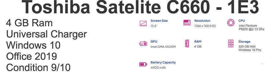 Toshiba Satellite C660 1e3