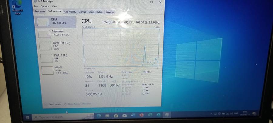 Toshiba Satellite C660 1e3