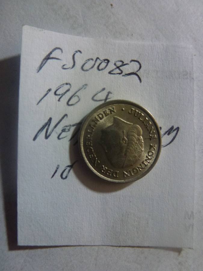 1964 Netherlands 10 cent