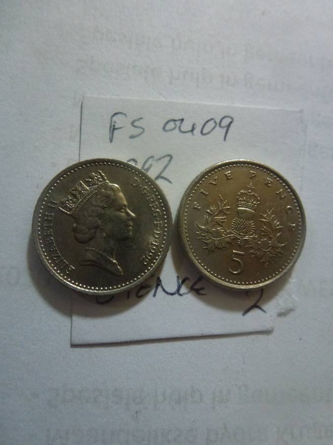 1992 Great Britain 5 pence