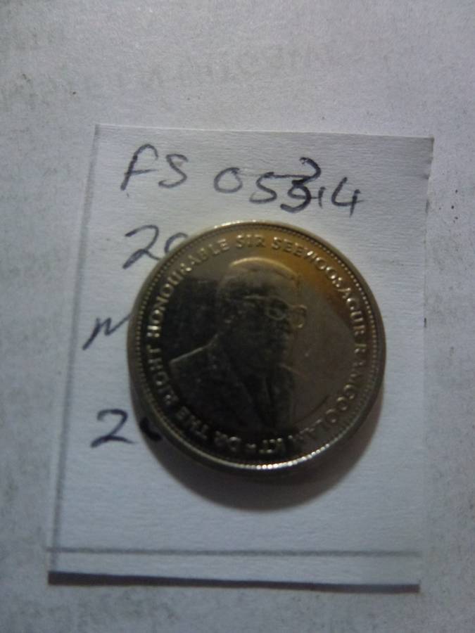 2016 Mauritius 20 cent
