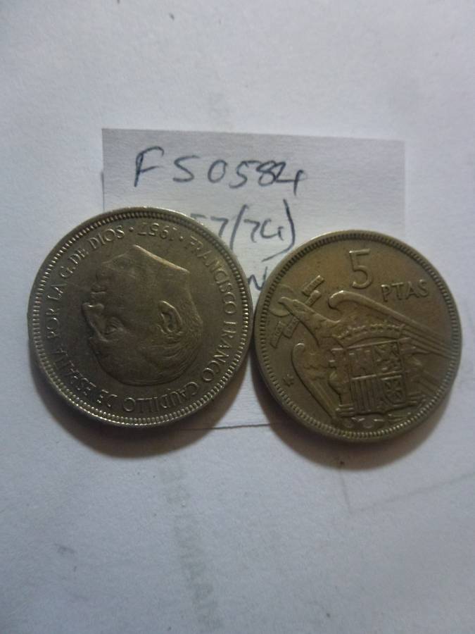 1957(74) Spain 5 peseta