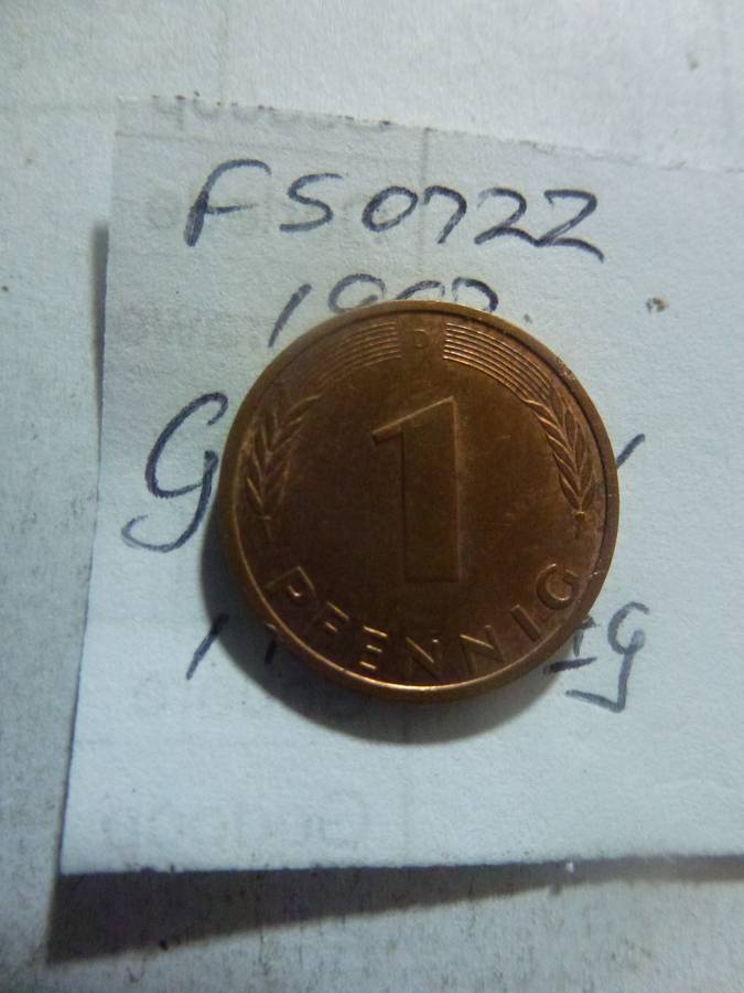 1992 Germany 1 pfennig