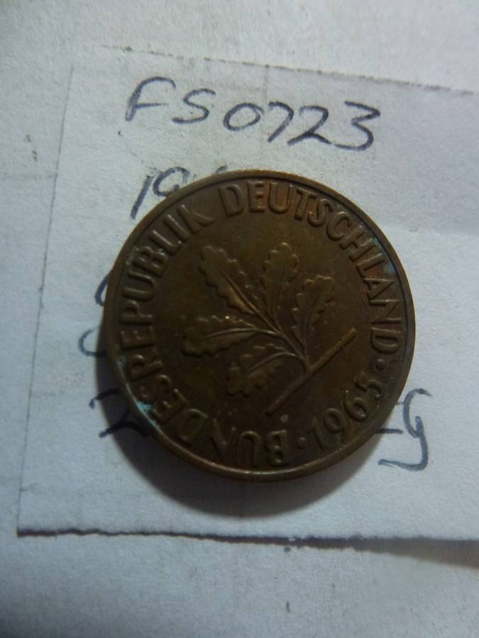1965 Germany 2 pfennig