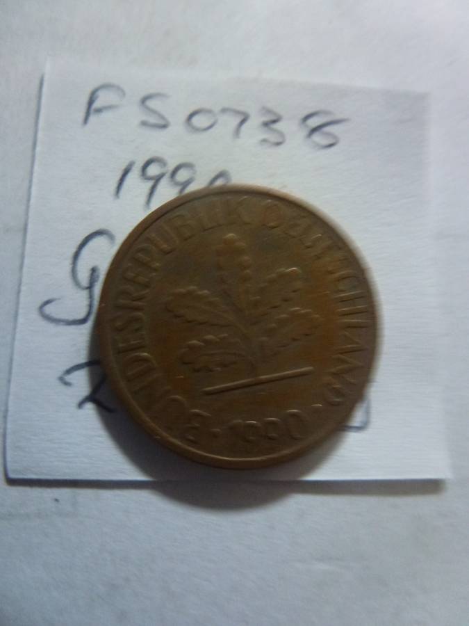 1990 Germany 2 pfennig