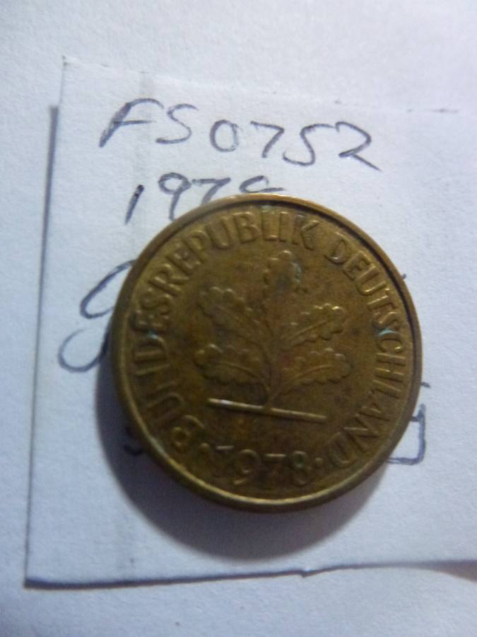 1978 Germany 5 pfennig