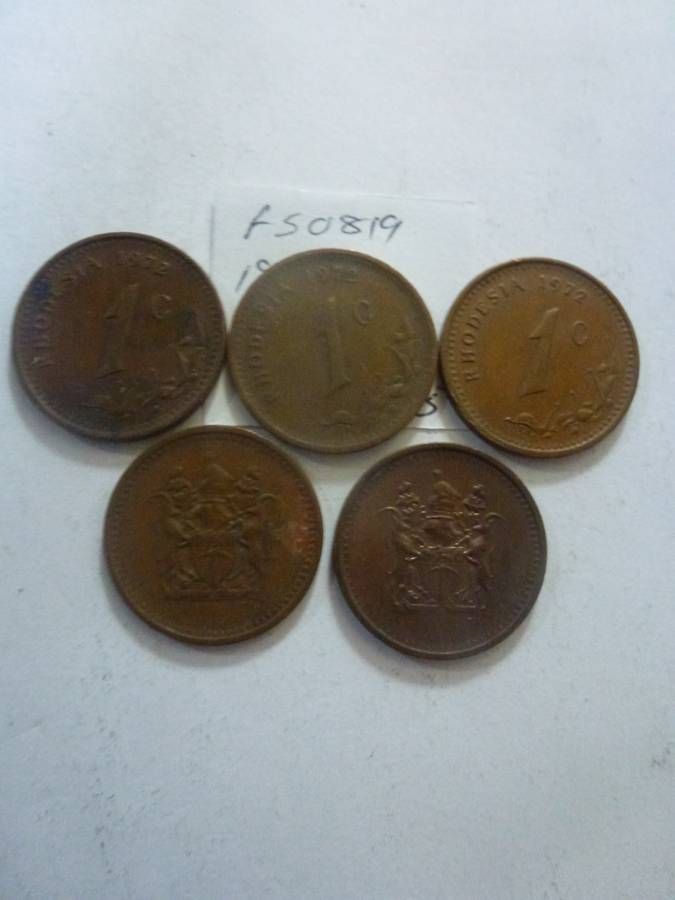 1972 Rhodesia 1 cent