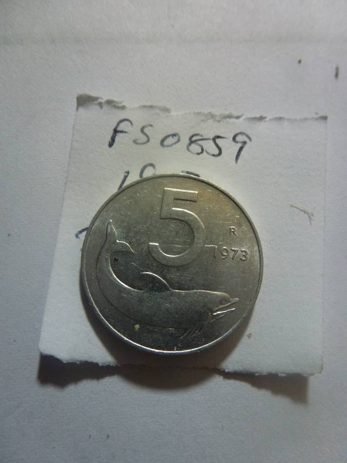1973 Italy 5 lira