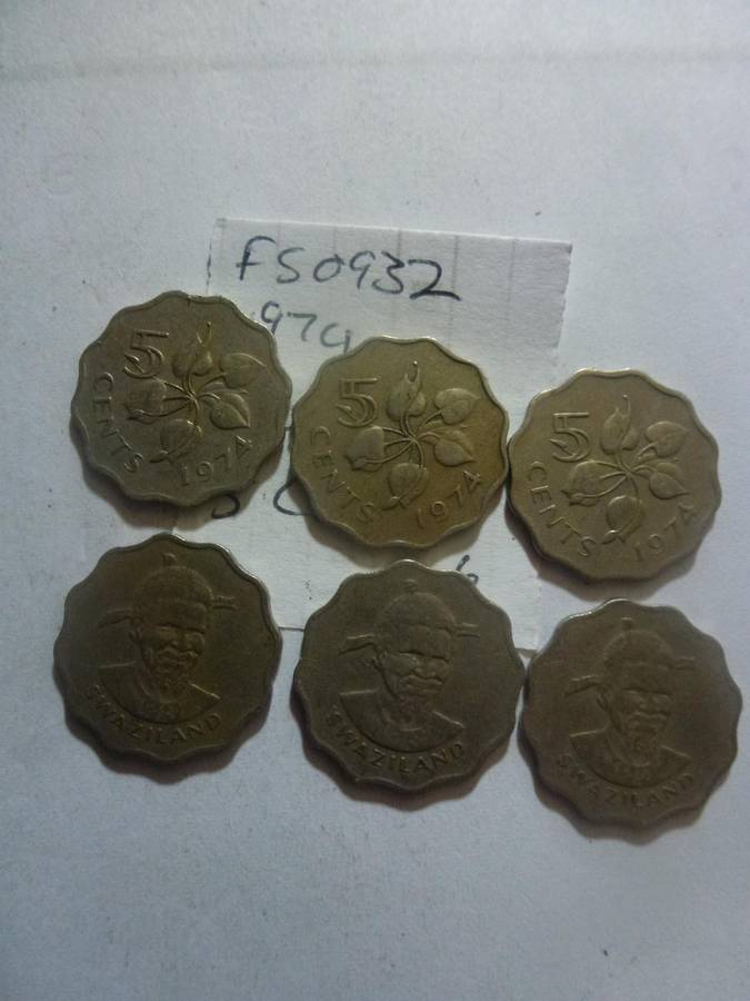 1974 Swaziland 5 cent