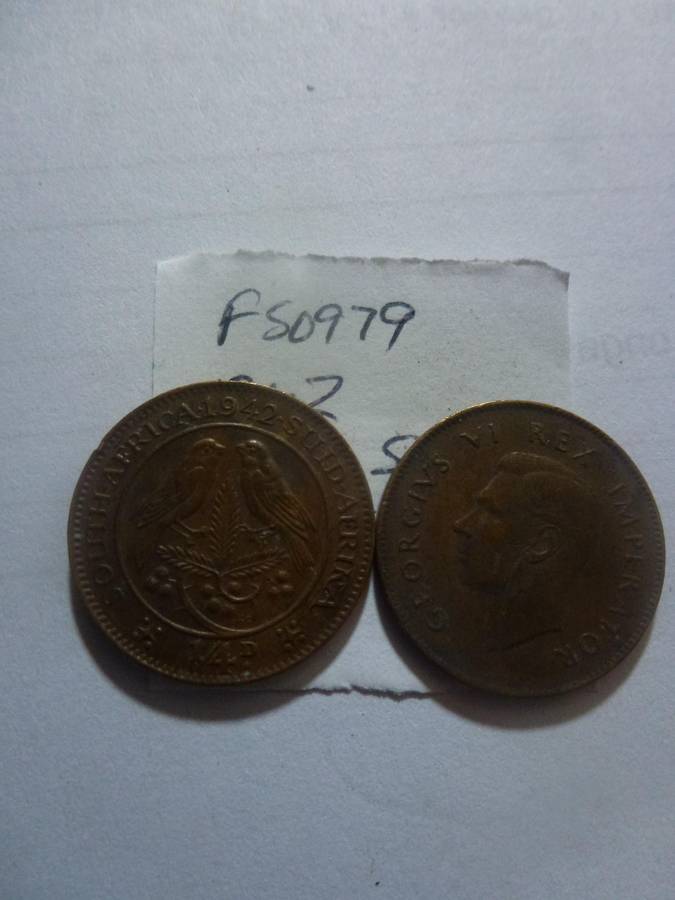 1942 Union of South Africa 1/4 penny