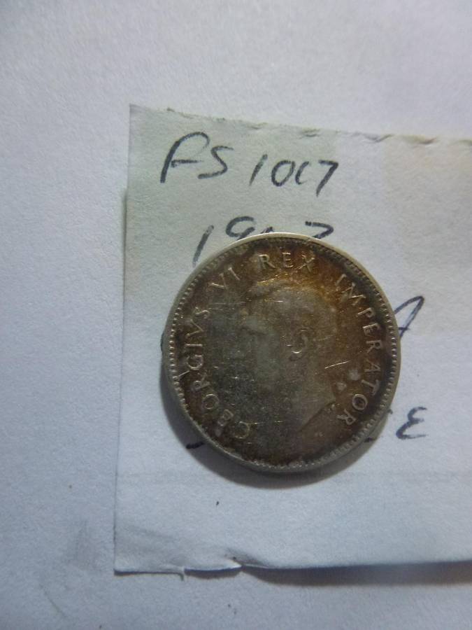 1943 Union of South Africa 3 pence