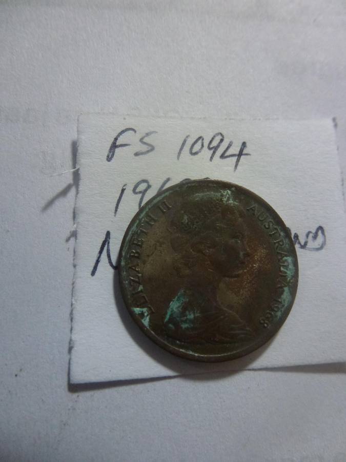 1968 New Zealand 5 cent