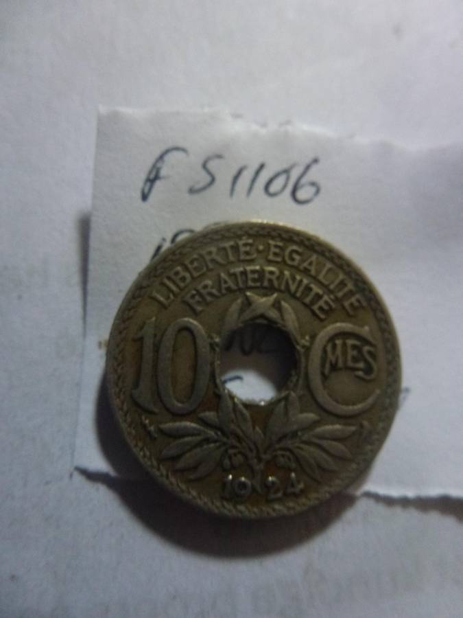 1924 France 10 centimes