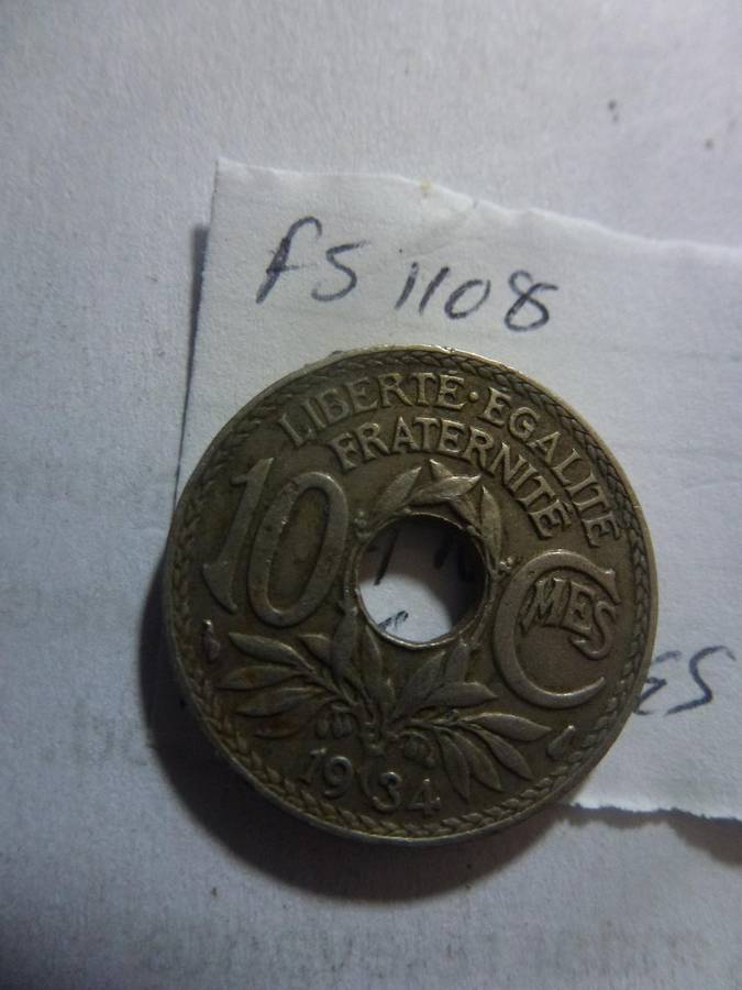 1934 France 10 centimes