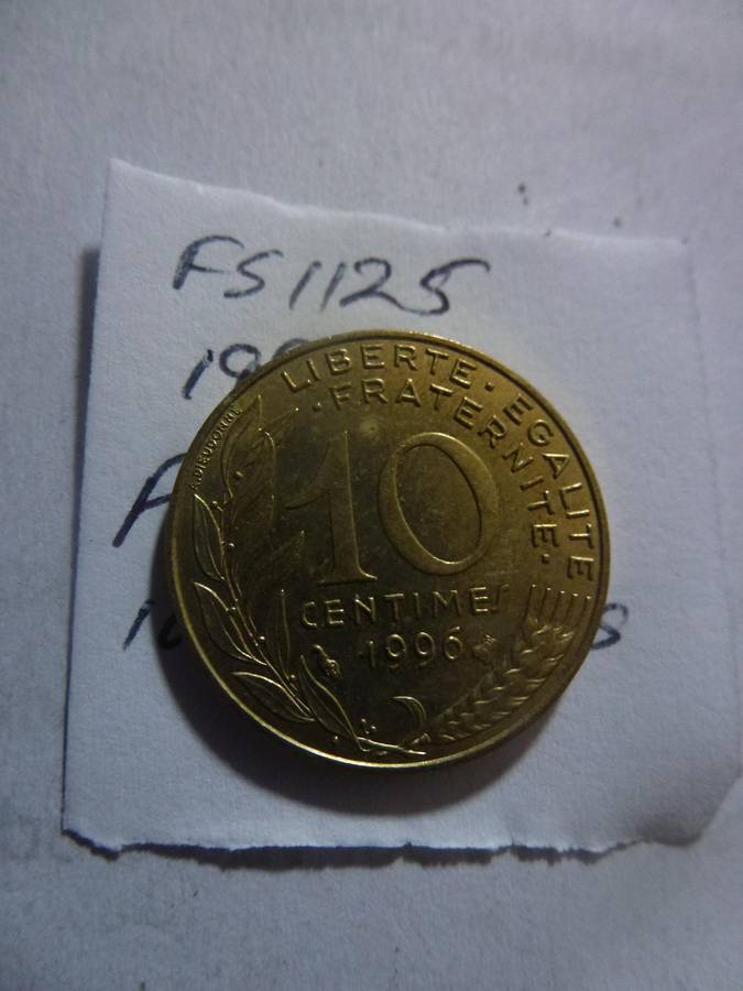 1996 France 10 centimes