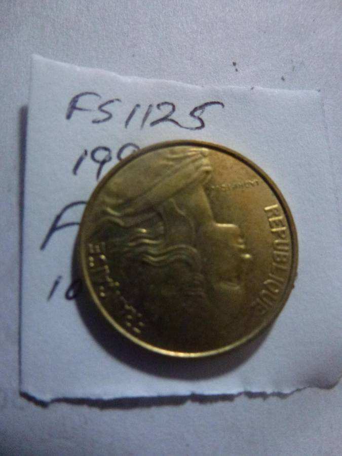 1996 France 10 centimes