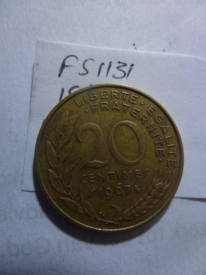 1967 France 20 centimes