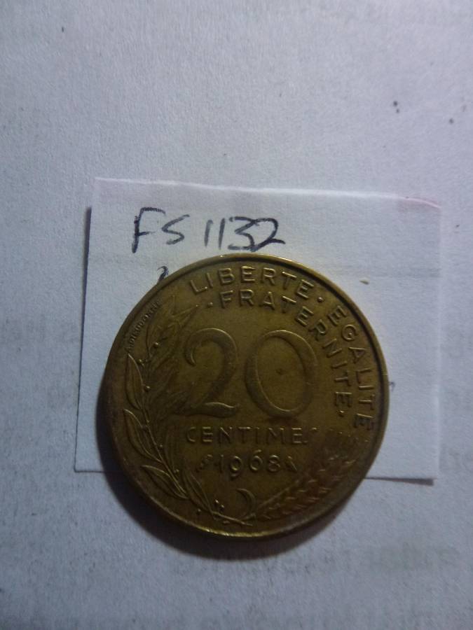 1968 France 20 centimes