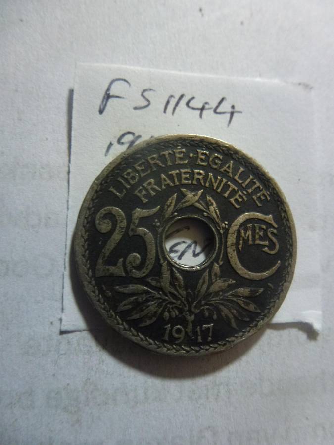1917 France 25 centimes