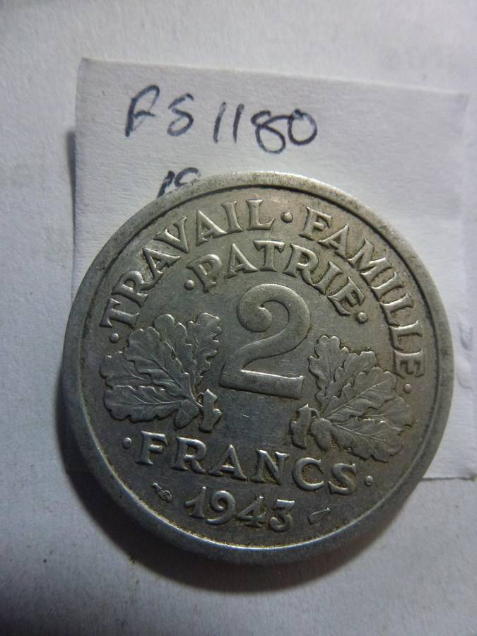 1943 France 2 franc