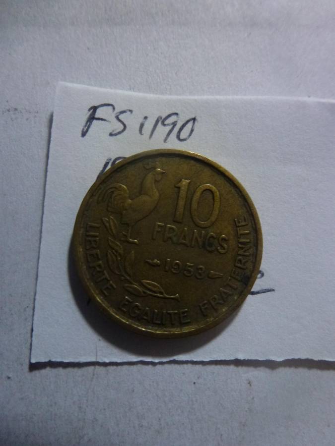 1953 France 10 franc