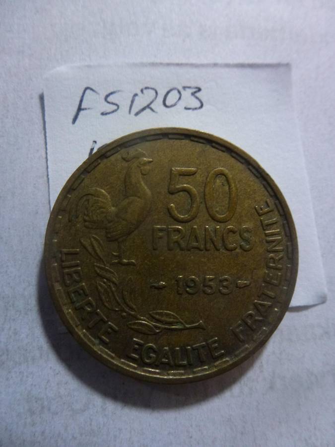 1953 France 50 franc