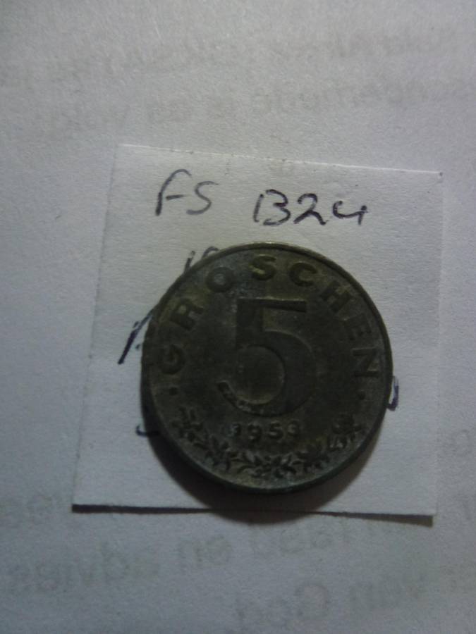 1953 Austria 5 groschen