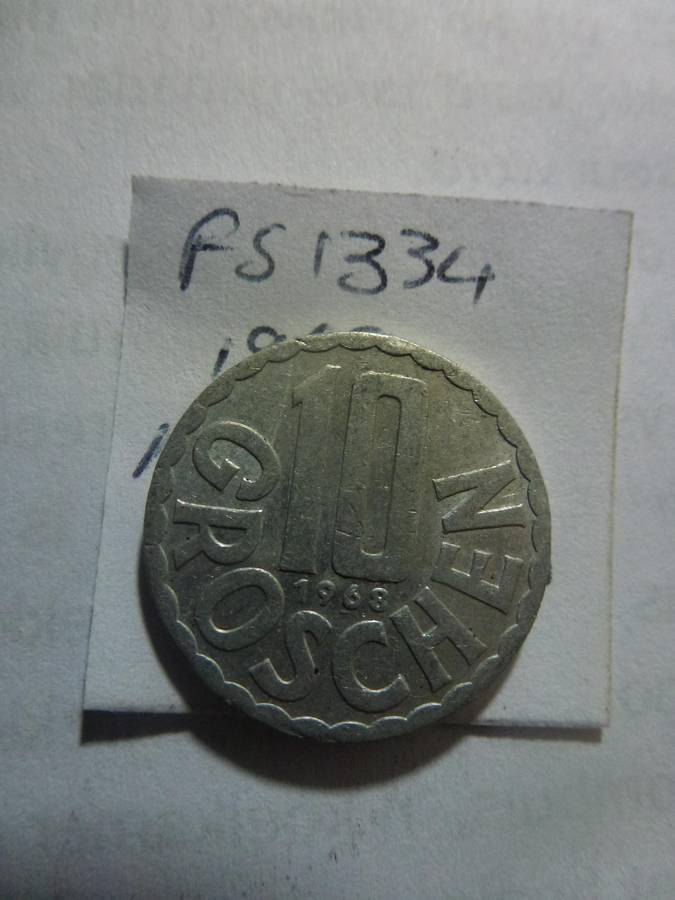 1968 Austria 10 groschen