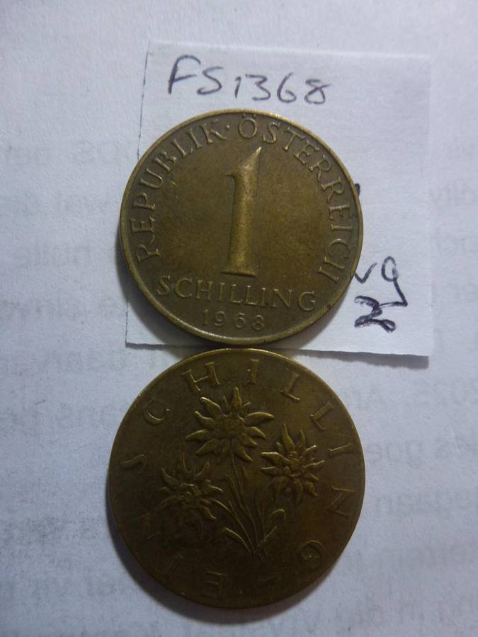 1968 Austria 1 schilling