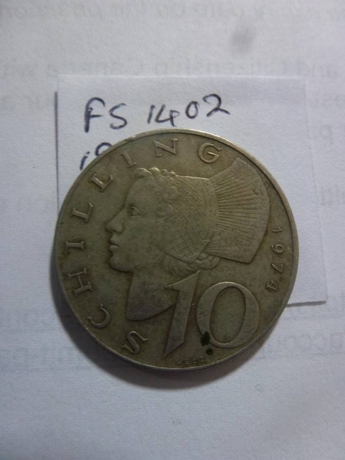 1974 Austria 10 schilling
