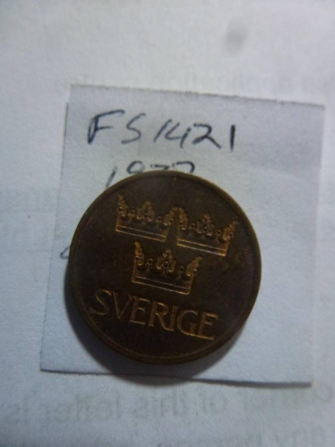 1972 Sweden 5 ore