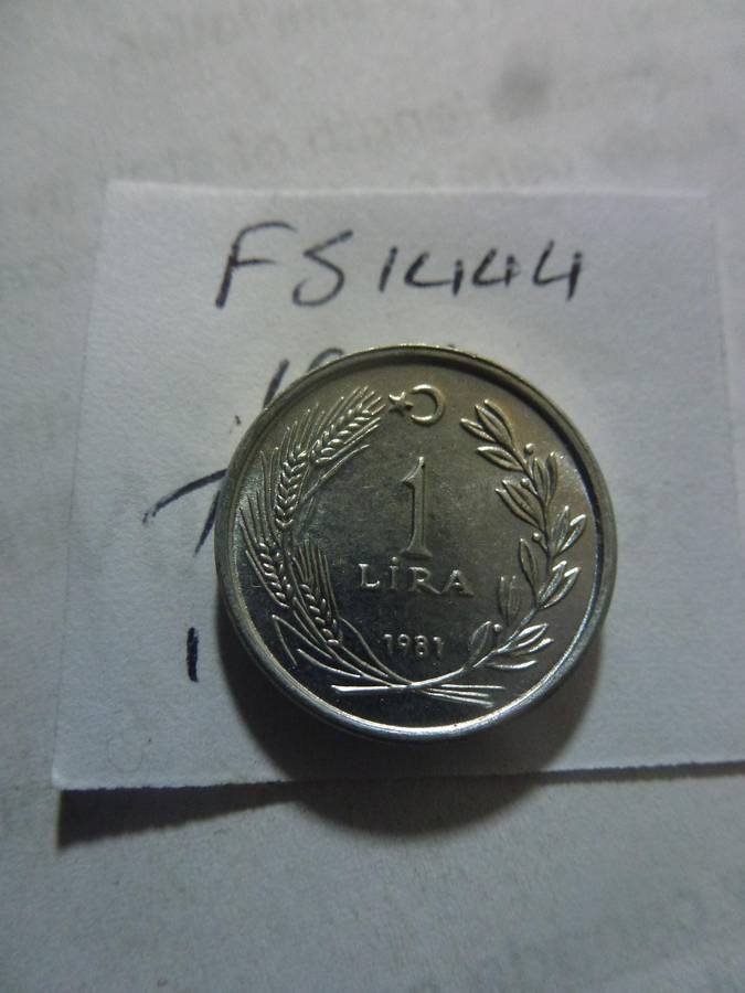 1981 Turkey 1 lira