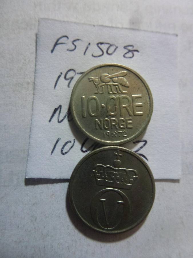 1972 Norway 10 ore