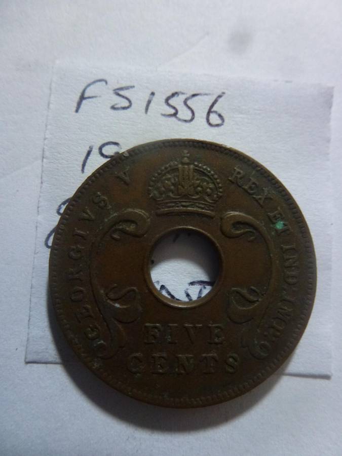 1922 East Africa 5 cent