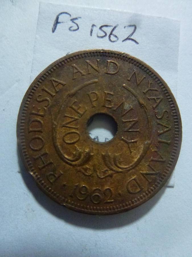 1962 Rhodesia and Nyasaland 1 penny