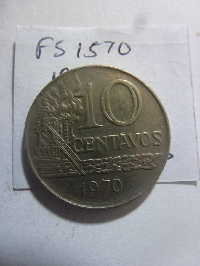 1970 Brazil 10 centavos