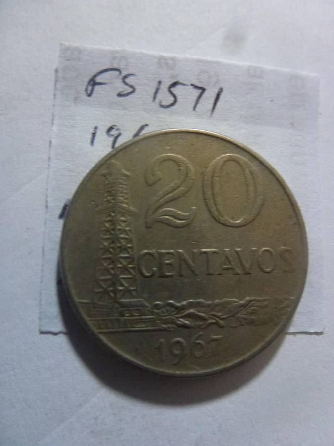 1967 Brazil 20 centavos
