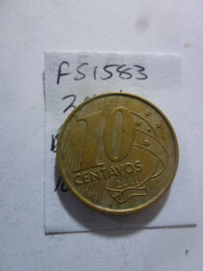 2001 Brazil 10 centavos