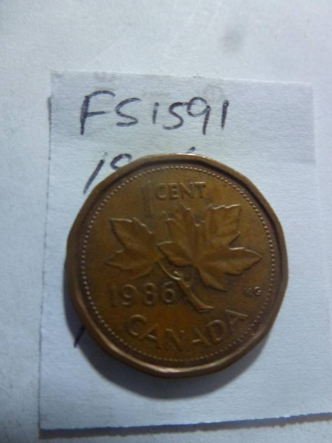 1986 Canada 1 cent