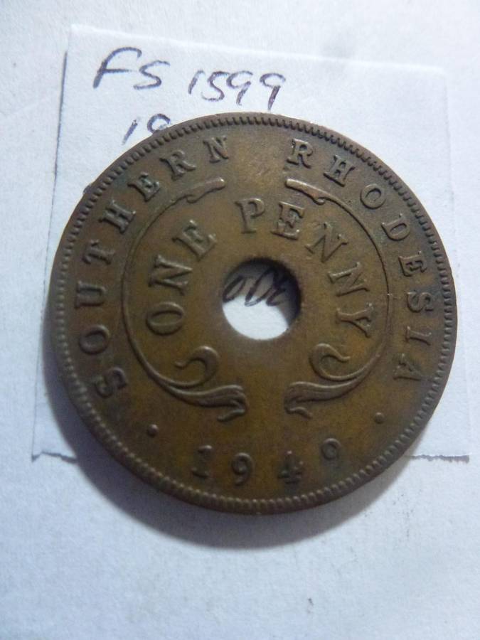 1949 Southern Rhodesia 1 penny