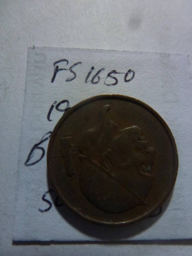 1957 Belgium 50 centimes Dutch